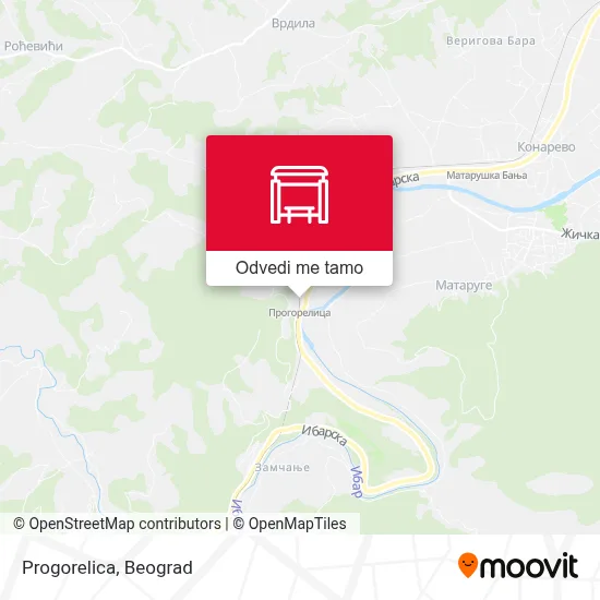 Progorelica mapa