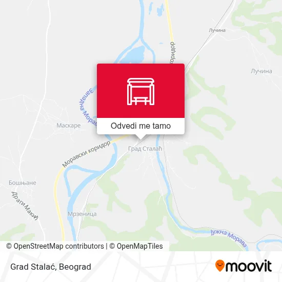 Grad Stalać mapa