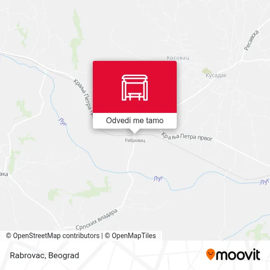 Rabrovac mapa