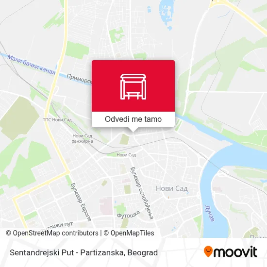 Sentandrejski Put - Partizanska mapa