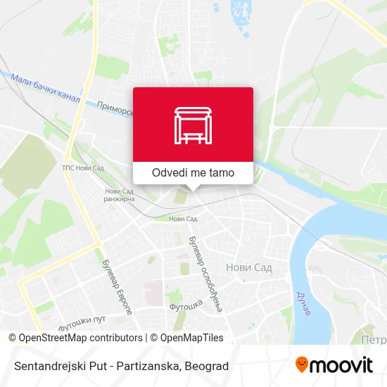 Sentandrejski Put - Partizanska mapa