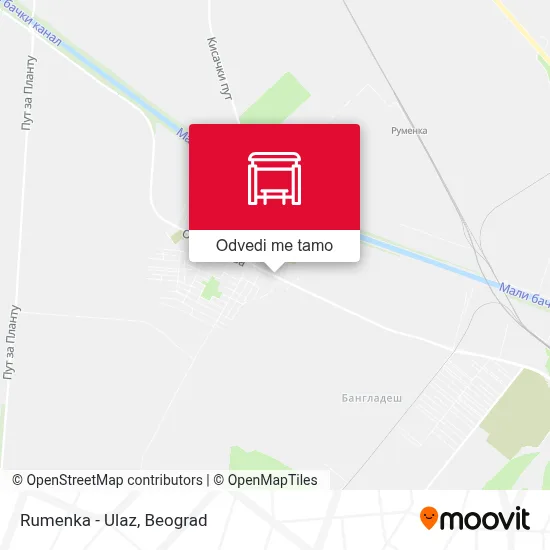 Rumenka - Ulaz mapa