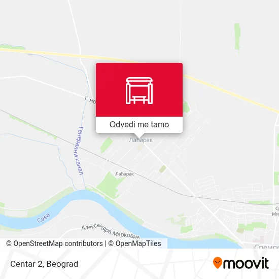 Centar 2 mapa