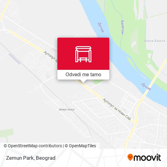 Zemun Park mapa
