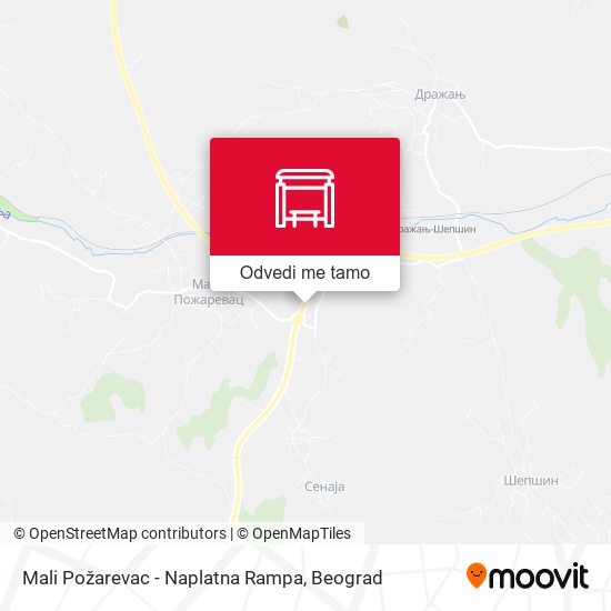 Mali Požarevac - Naplatna Rampa mapa