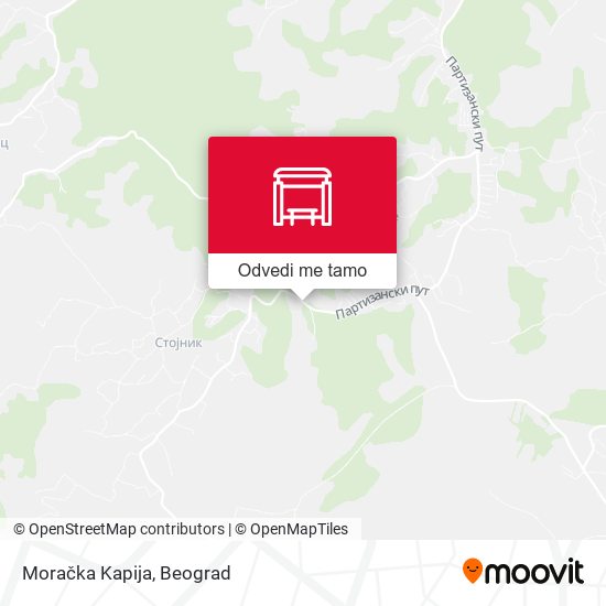 Moračka Kapija mapa