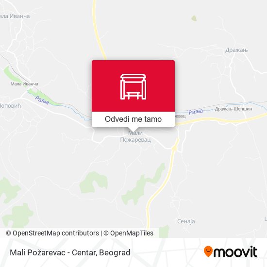 Mali Požarevac - Centar mapa