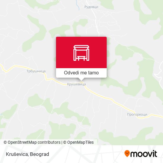 Kruševica mapa