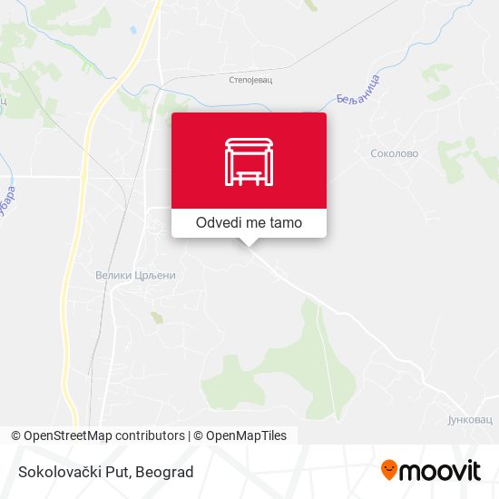 Sokolovački Put mapa