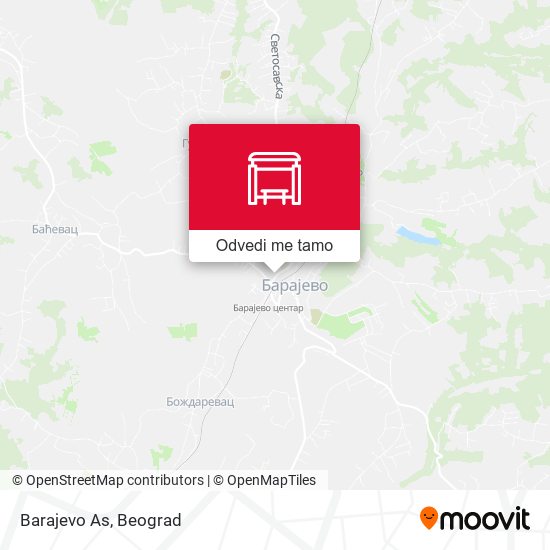 Barajevo As mapa