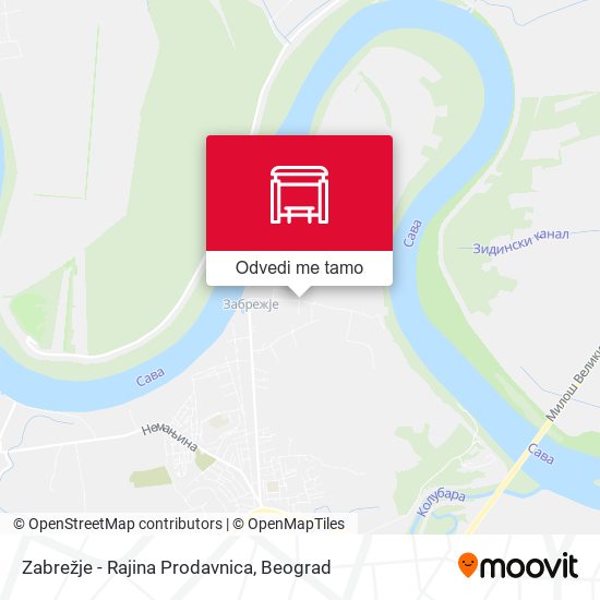 Zabrežje - Rajina Prodavnica mapa