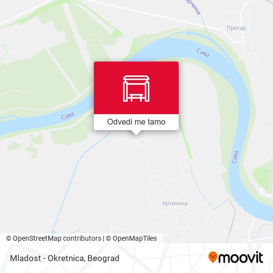 Mladost - Okretnica mapa