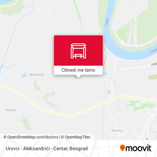 Urovci - Aleksandrići - Centar mapa