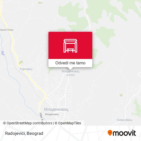 Radojevići mapa