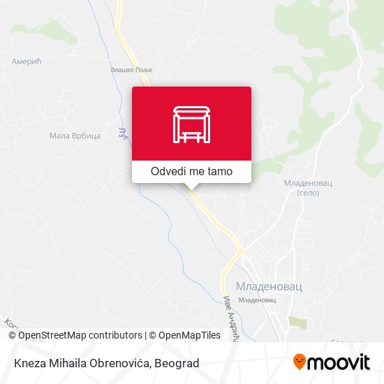 Kneza Mihaila Obrenovića mapa