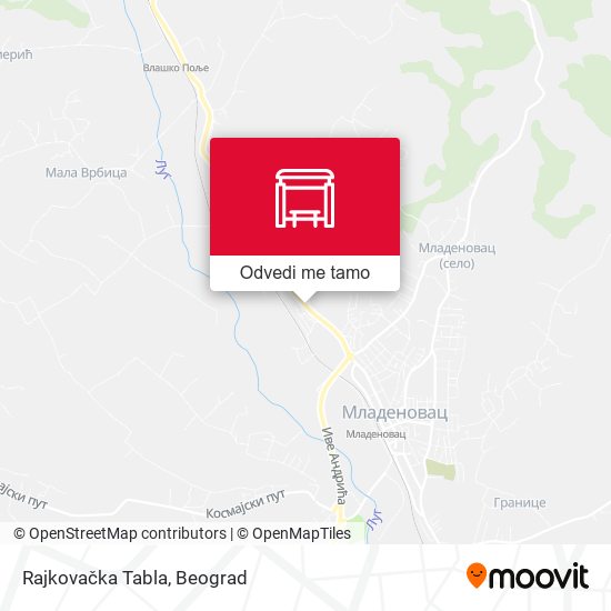 Rajkovačka Tabla mapa