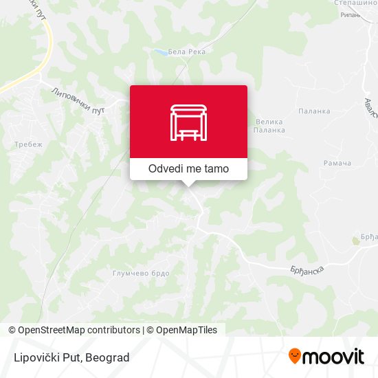 Lipovički Put mapa