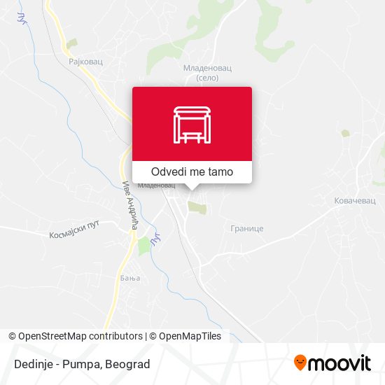 Dedinje - Pumpa mapa