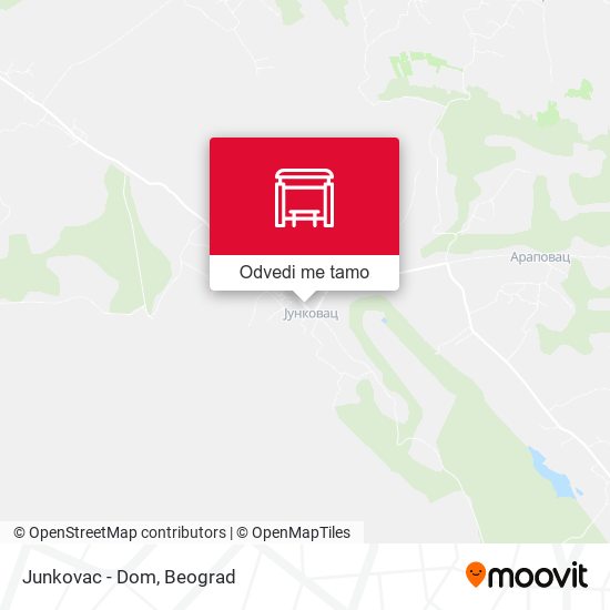 Junkovac - Dom mapa