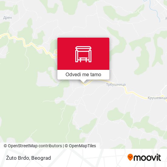 Žuto Brdo mapa