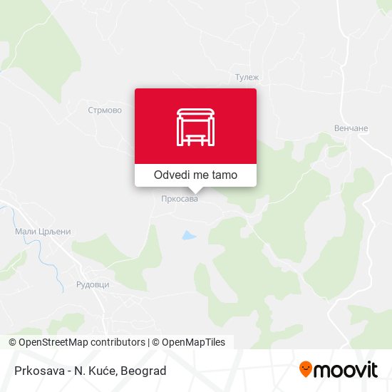 Prkosava - N. Kuće mapa