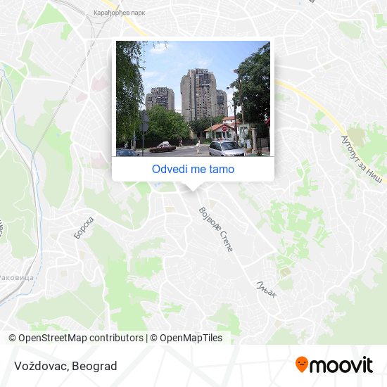 Voždovac mapa