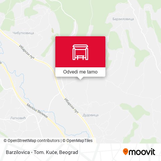 Barzilovica - Tom. Kuće mapa