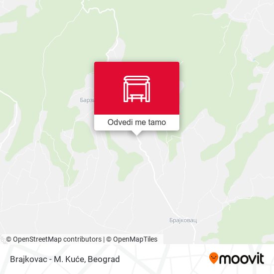 Brajkovac - M. Kuće mapa