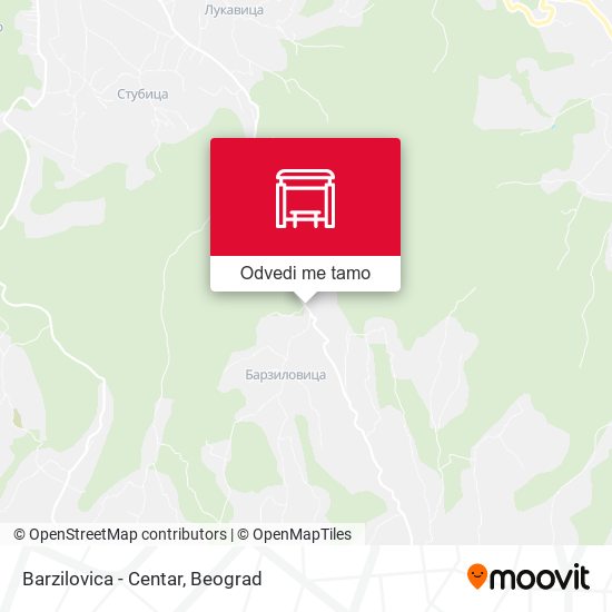 Barzilovica - Centar mapa