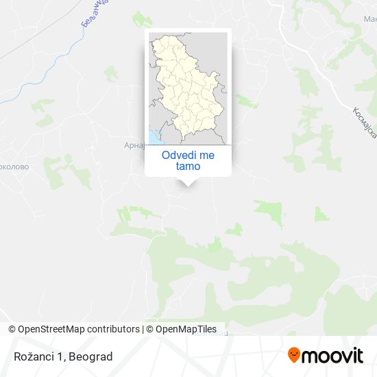 Rožanci 1 mapa