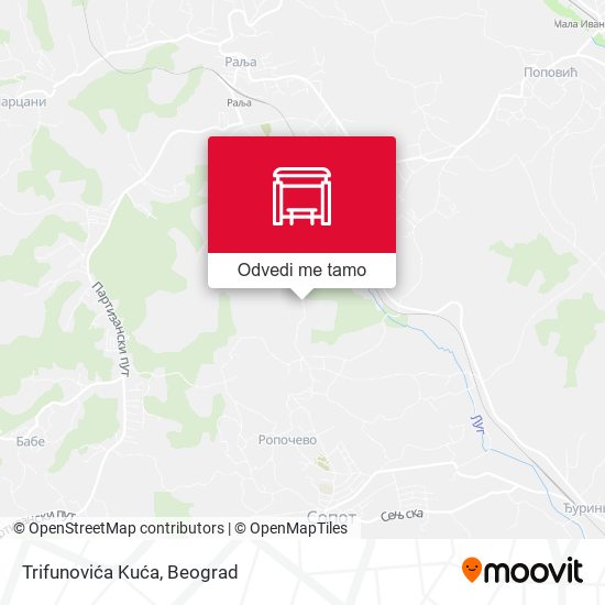 Trifunovića Kuća mapa