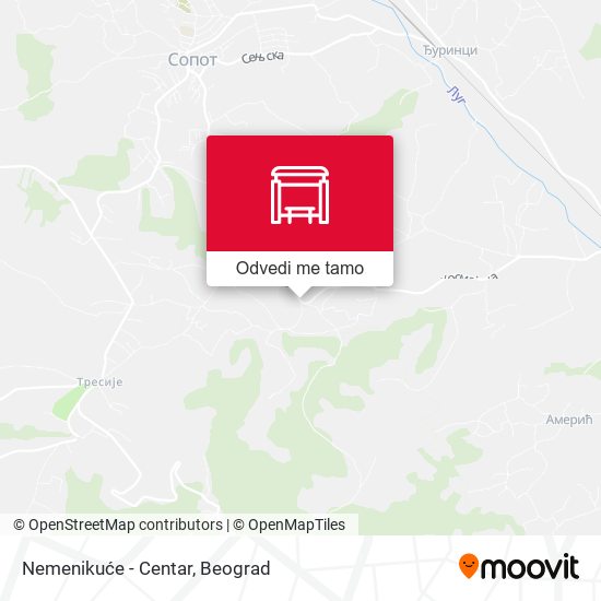 Nemenikuće - Centar mapa