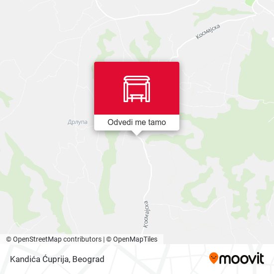 Kandića Ćuprija mapa