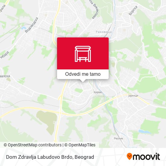 Dom Zdravlja Labudovo Brdo mapa