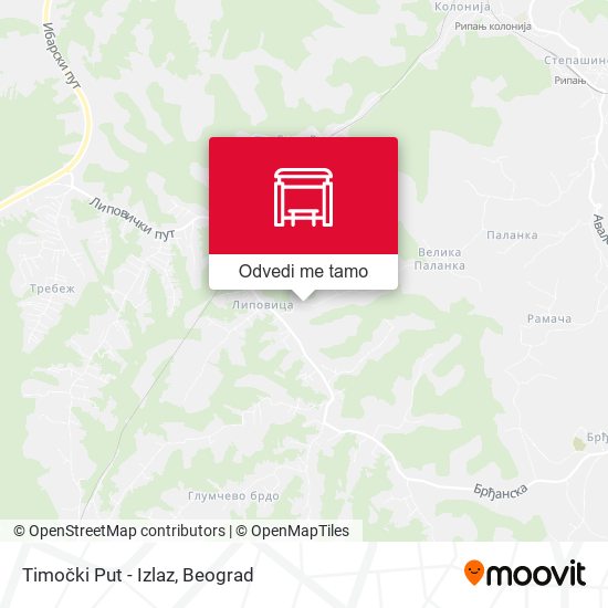 Timočki Put - Izlaz mapa