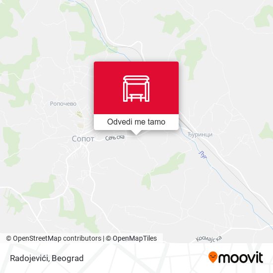 Radojevići mapa