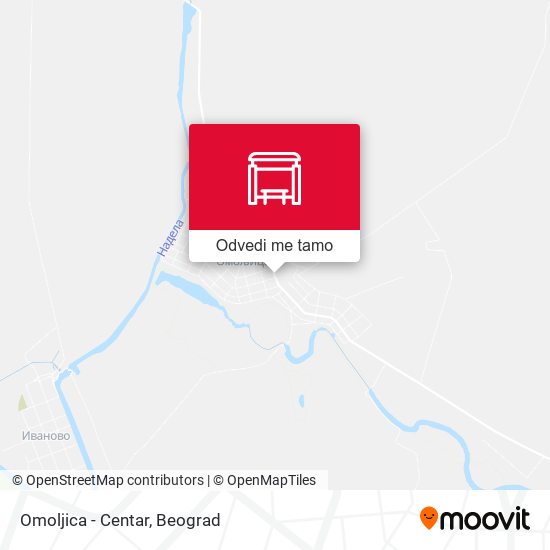 Omoljica - Centar mapa