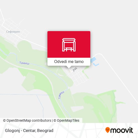 Glogonj - Centar mapa