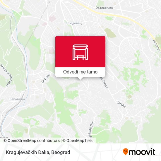 Kragujevačkih Đaka mapa