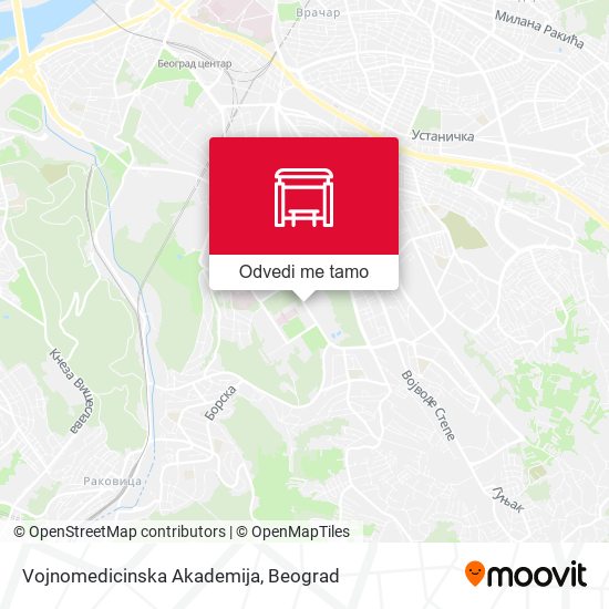 Vojnomedicinska Akademija mapa