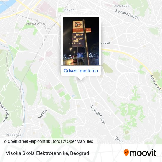 Visoka Škola Elektrotehnike mapa