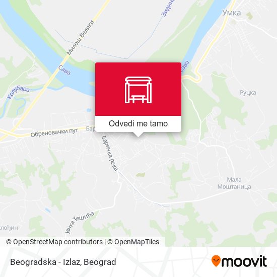 Beogradska - Izlaz mapa