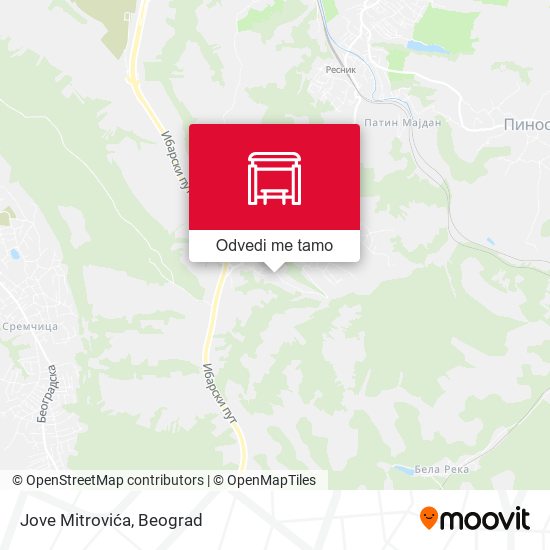 Jove Mitrovića mapa