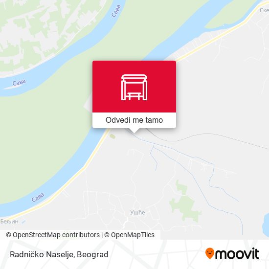 Radničko Naselje mapa