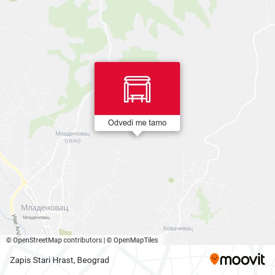 Zapis Stari Hrast mapa