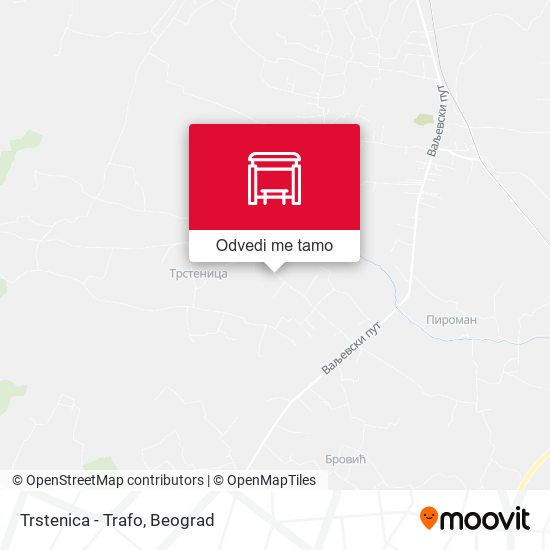 Trstenica - Trafo mapa