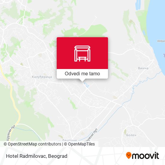 Hotel Radmilovac mapa
