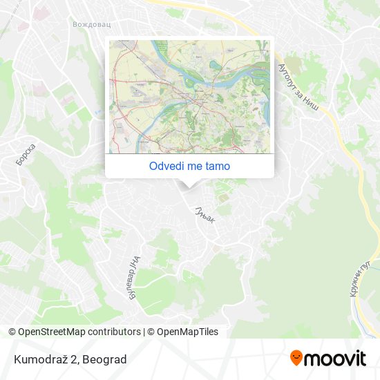 Kumodraž 2 mapa