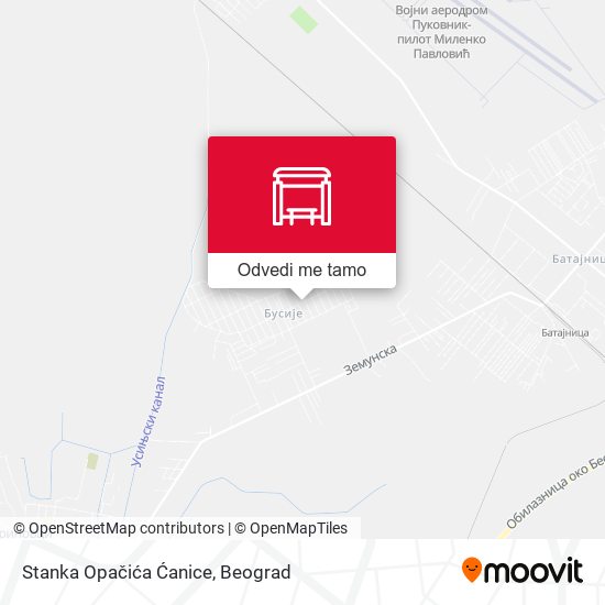 Stanka Opačića Ćanice mapa