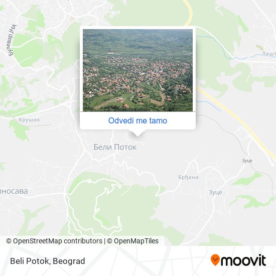 Beli Potok mapa